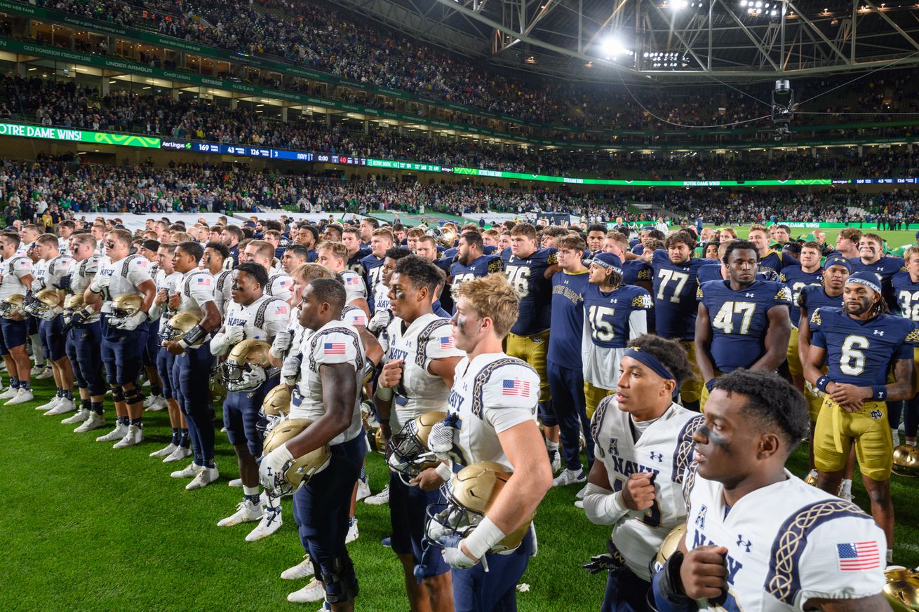 NCAA Football: Navy at Notre Dame