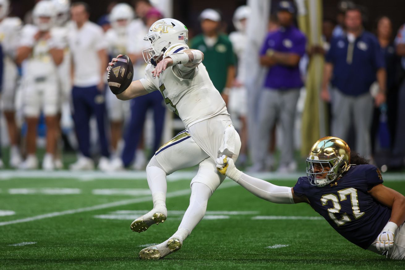 NCAA Football: Notre Dame at Georgia Tech