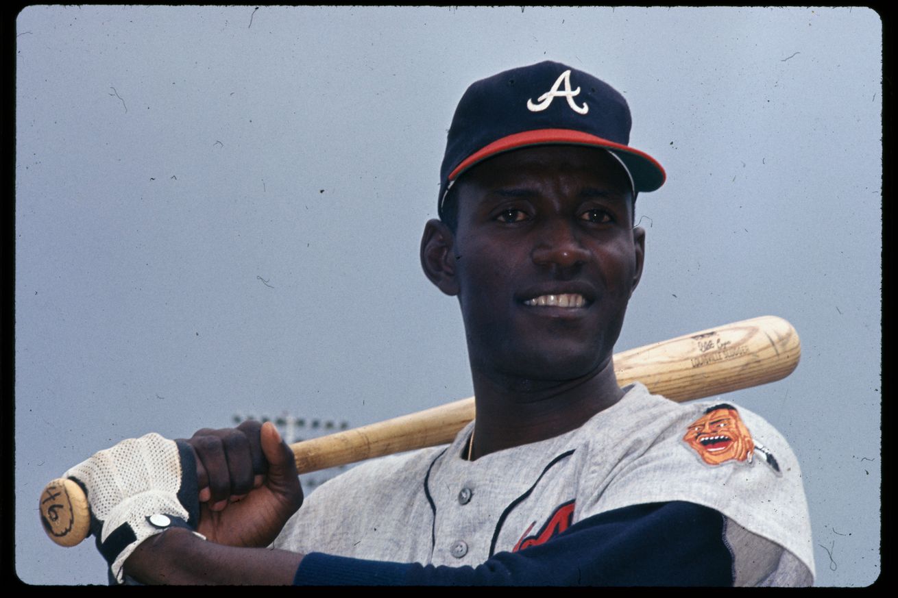 Rico Carty Holding Baseball Bat in Batting Position