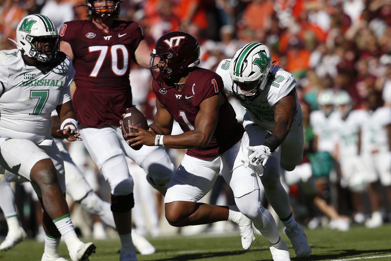 COLLEGE FOOTBALL: SEP 07 Marshall at Virginia Tech