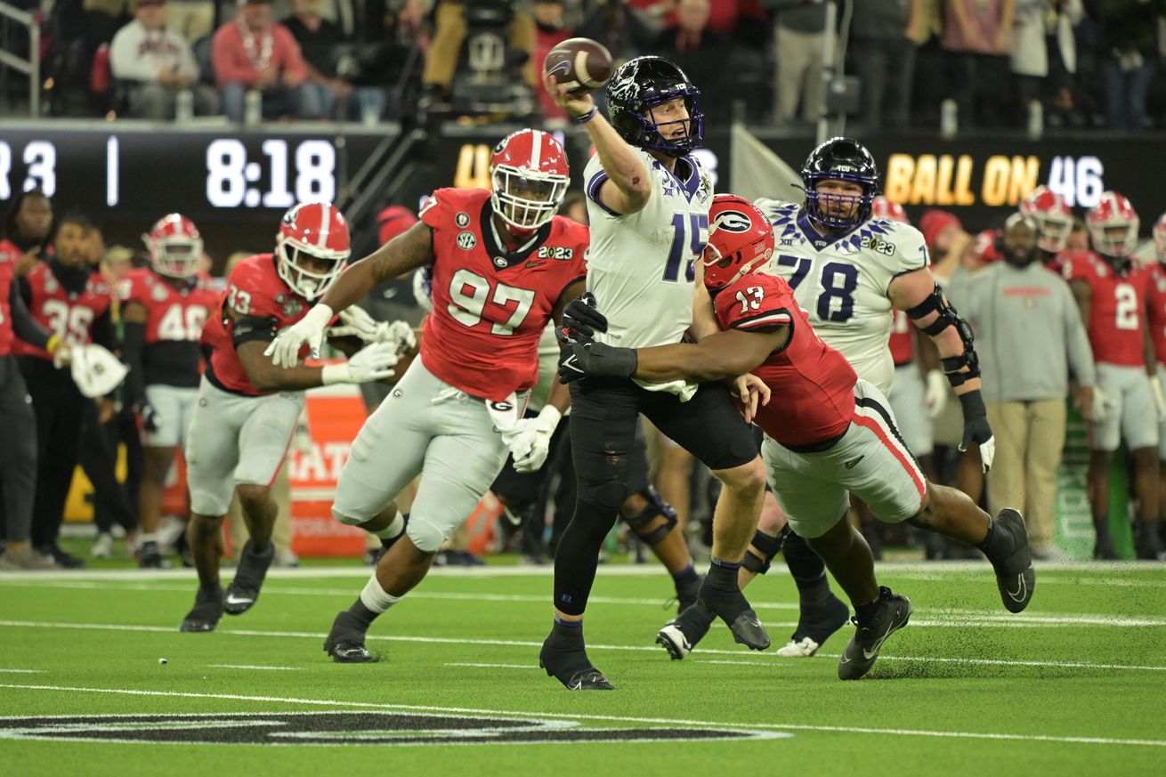 University of Georgia vs Texas Christian University, 2022 CFP National Championship