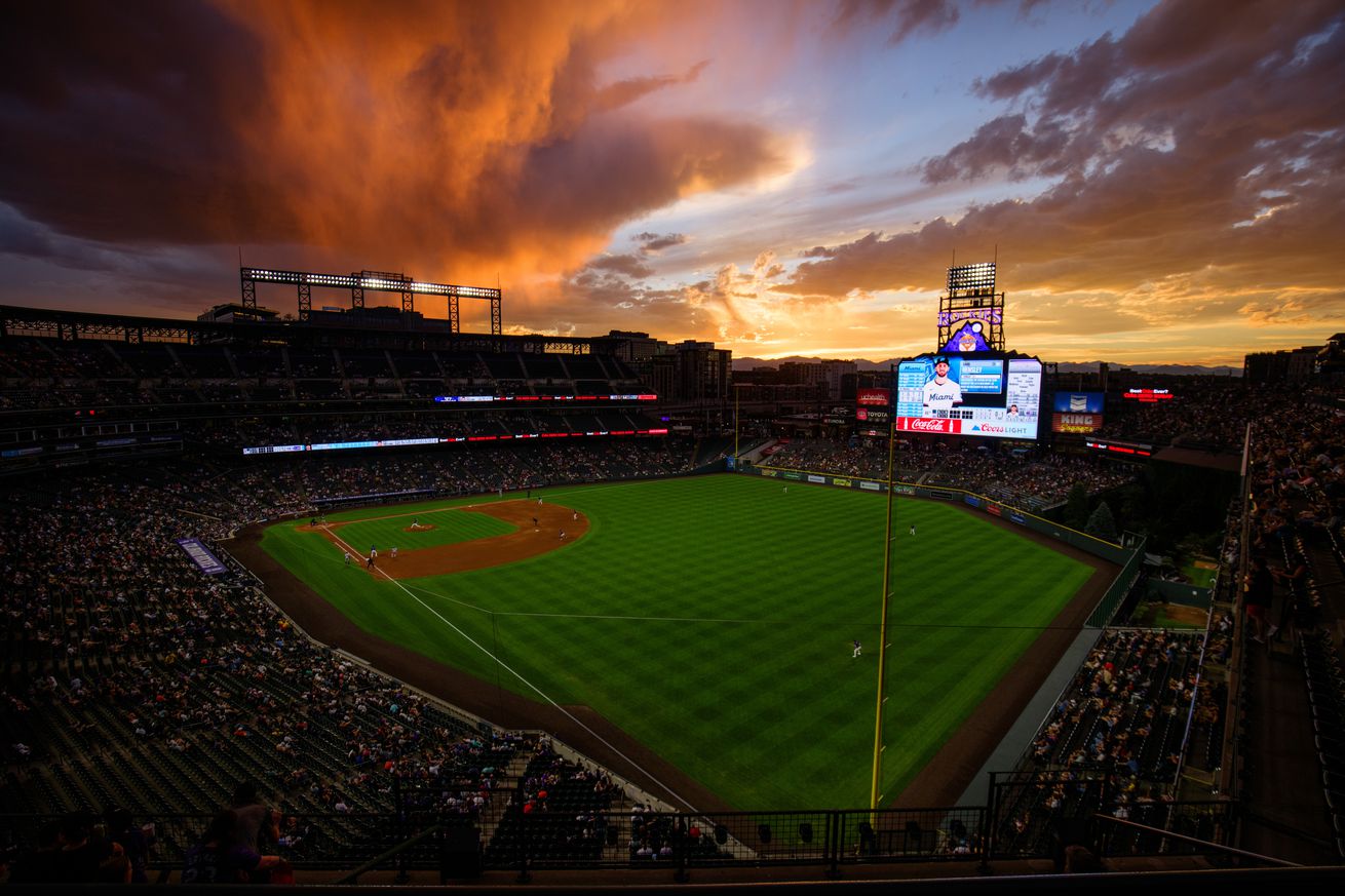 Miami Marlins v Colorado Rockies